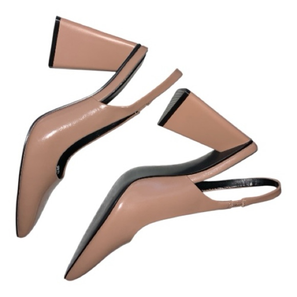 BCBGeneration Beige Slingback Heels - image 3